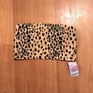 Cheetah Print Bandeau Bikini top